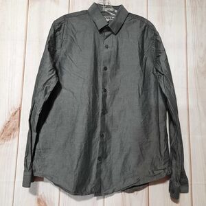 Express‎ Shirt Men's Large Gray Classic Core
